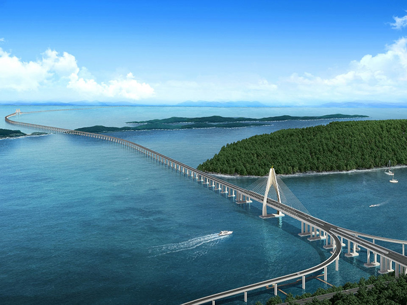 ⽂莱淡布隆跨海⼤桥