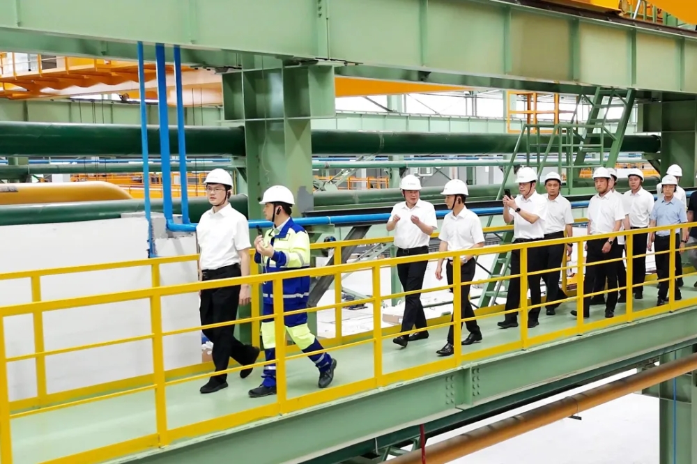 全区“项目攻坚年”暨“1391”工作现场走看活动走进富钢特板