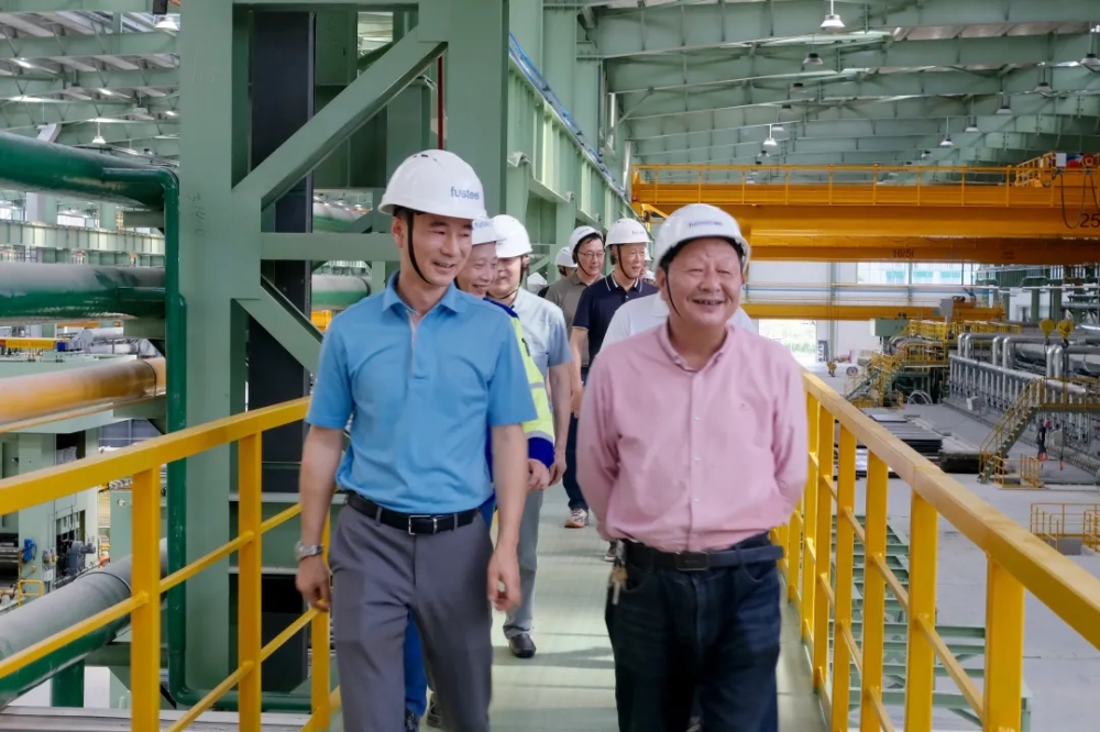 南浔区咨询委主任蔡建新一行莅临富钢特板调研考察
