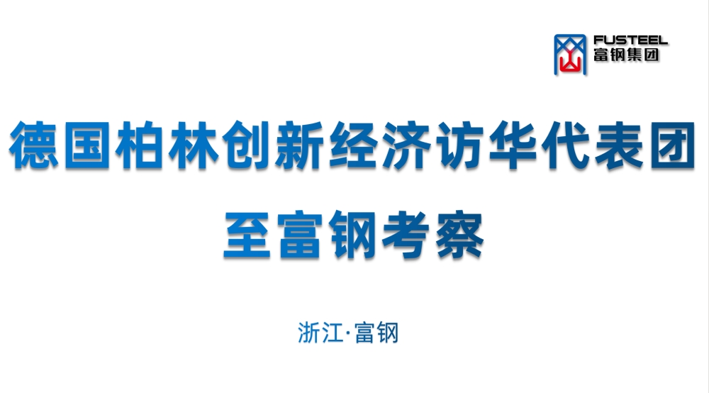 德国柏林创新经济访华代表团至富钢考察